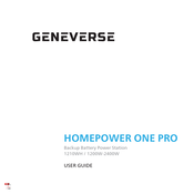 GENEVERSE HOMEPOWER ONE PRO User Manual