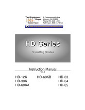 Test Equipment Depot HD-30K Instruction Manual