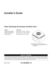 Trane BAYECON102AA Installer's Manual