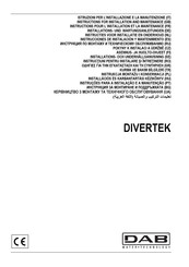 DAB DIVERTEK Instruction For Installation And Maintenance