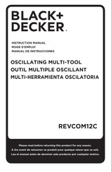 Black & Decker REVCOM12C Instruction Manual