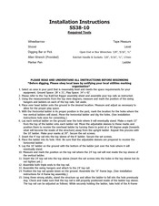 Component Playgrounds SS38-10 Installation Instructions Manual