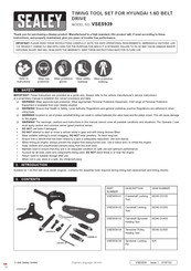 Sealey VSE5939 Instructions