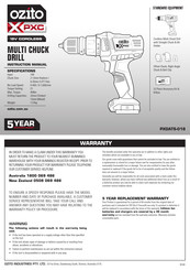 Ozito PXDATS-018 Instruction Manual
