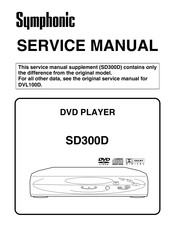 Symphonic SD300D Service Manual