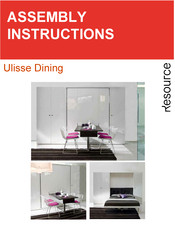 Resource Ulisse Dining Assembly Instructions Manual