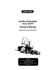 Lastec 325EFR Owner's Manual