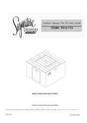 Ashley Signature P015-772 Instructions Manual