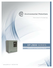 environmental potentials EP-2800 Series Installation And Application Manual