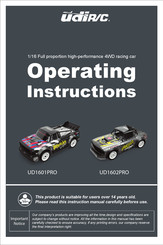 udir/c UD1601PRO Operating Instructions Manual