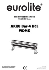 EuroLite AKKU Bar-4 HCL User Manual