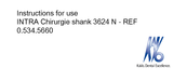 KaVo 0.534.5660 Instructions For Use Manual
