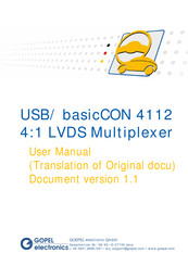 Gopel Electronic basicCON 4112 User Manual