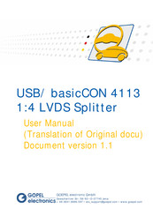 Gopel Electronic basicCON 4113 User Manual