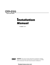 DSC CFP-500 Installation Manual