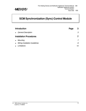 Metasys SCM Synchronization Manual