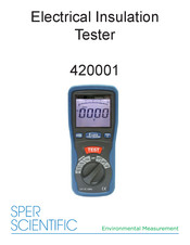 Sper scientific 420001 Manual