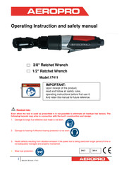 Aeropro RP17411 Operating Instruction And Safety Manual