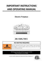 Canyon ZBI-15SRLT/M13 Assembly Instructions And Operating Manual