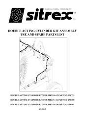 Sitrex 250.799 Instructions For Use And Parts List