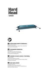 Hard Head 129000 Operating Instructions Manual