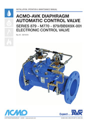 Avk ACMO 879 Series Installation, Operation & Maintenance Manual