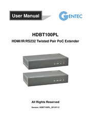 Entec HDBT100PL User Manual