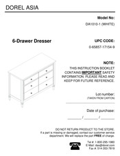 Dorel Asia DA1010-1 Manual