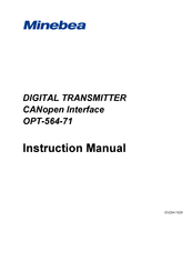 Minebea OPT-564-71 Instruction Manual