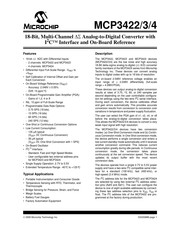 Microchip Technology MCP3422 Manual