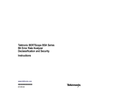Tektronix BERTScope BSA Series Instructions Manual