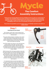 Mycle The Comfort Assembly Instructions Manual