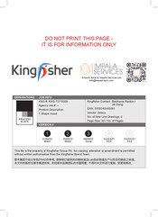 Kingfisher 5059340445861 Instructions Manual