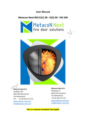 Metacon-Next RGS EI-60 User Manual