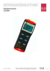 B+B Sensors 8856 Operation Manual