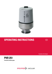 Preiffer PKR 251 Operating Instructions Manual