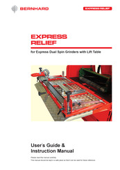 Bernhard EXPRESS RELIEF User Manual/Instruction Manual