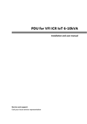 PowerWalker PDU for VFI ICR IoT 6-10kVA 1-1 Installation And User Manual