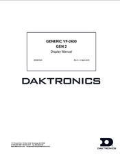 Daktronics VF-2400 GEN 2 Series Manual