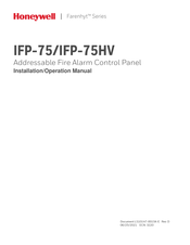 Honeywell IFP-75HV Installation & Operation Manual