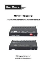Milestone pro MPTP-T70SC-H2T User Manual