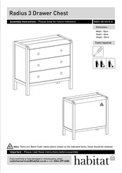 Habitat Radius RADI-3D-SS15-A Assembly Instructions