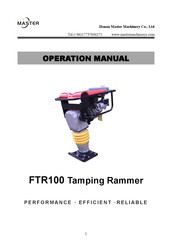 Master FTR100 Operation Manual