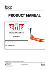 HSC ELITE E2500PTS Product Manual