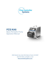 Flow Controller Systems FCS KA6 Operation Manual