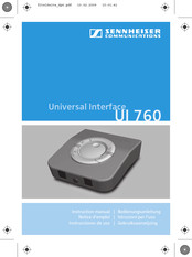 Sennheiser UI 760 Instruction Manual