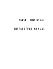 Vitec Multimedia RLY-6 Instruction Manual