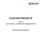 Clear-Com PTX-3 Instruction Manual