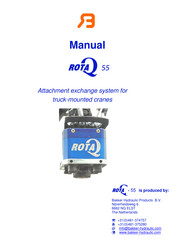 Bakker Hydraulic Products ROTAQ 55 Manual