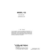 Wavetek 132 Manual